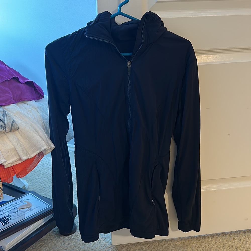Lululemon rain jacket navy blue